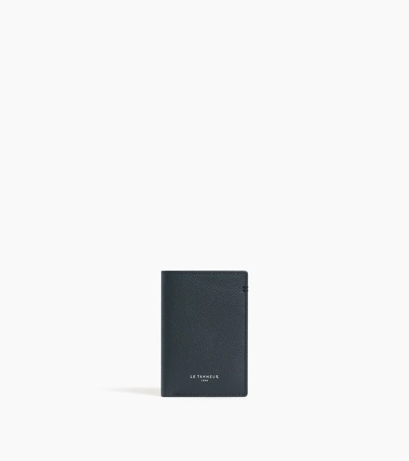 Petit porte cartes Lucien en cuir grainé