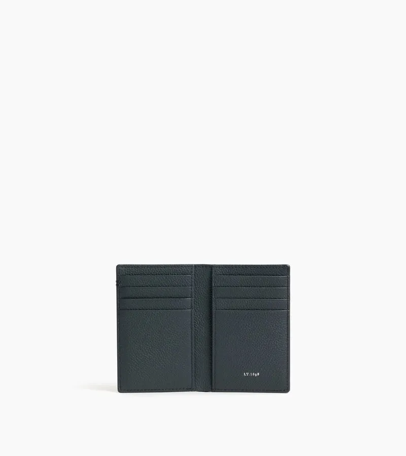 Petit porte cartes Lucien en cuir grainé