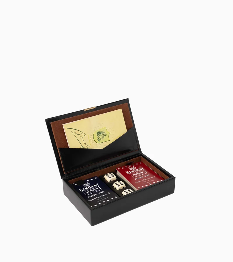 Coffret bridge petit modèle en cuir