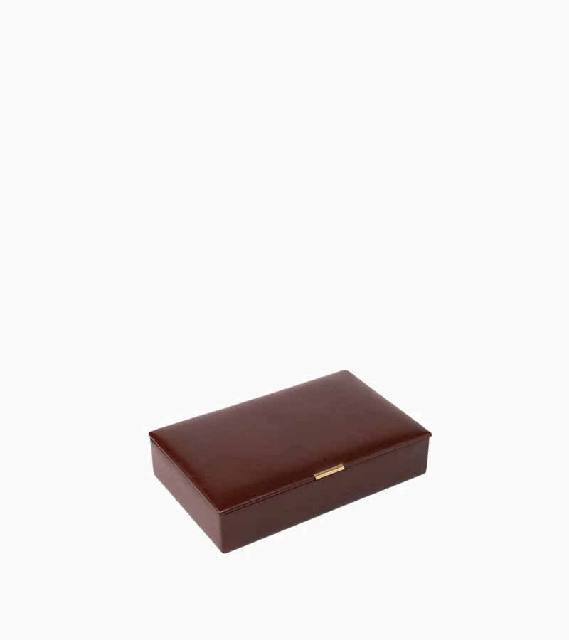 Coffret de jeux bridge petit modèle en cuir
