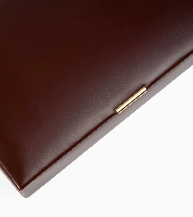 Coffret de jeux bridge petit modèle en cuir