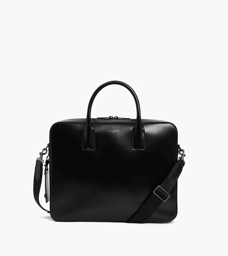 Porte documents 14" Emile en cuir lisse business effet box
