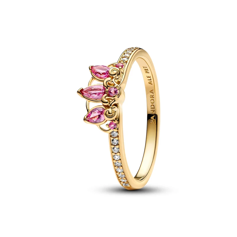 Pandora Disney Gold coloured Rapunzel Ring 163651C01-56
