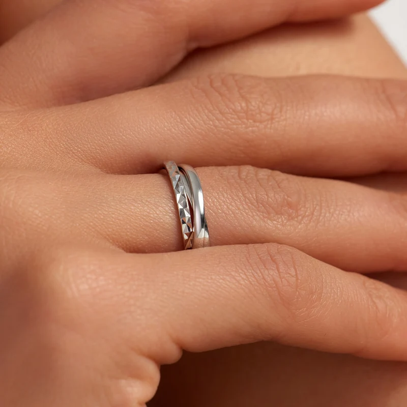 Parte di Me Ponte Vecchio lucilla 925 Sterling Silver Ring with Diamond Cut PDM33073-48