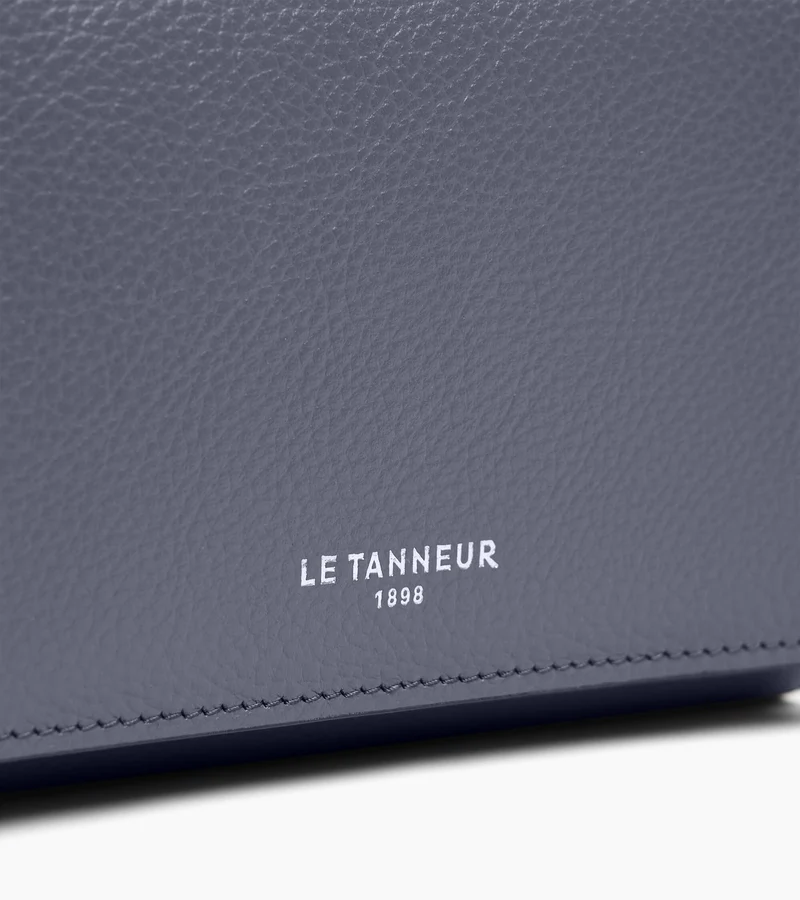Portefeuille moyen modèle à rabat Louison en cuir grainé
