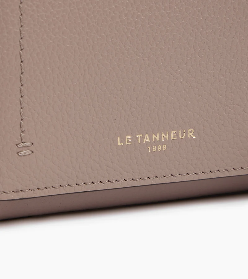 Petit portefeuille à rabat Louison en cuir grainé