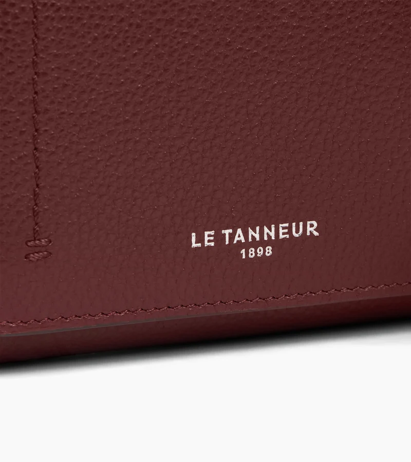 Petit portefeuille à rabat Louison en cuir grainé
