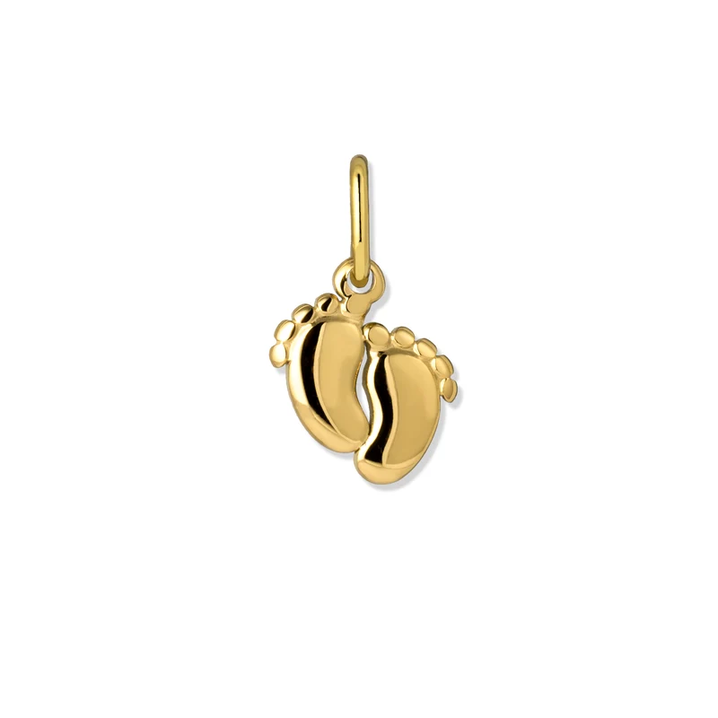 Aura charm baby feet gold