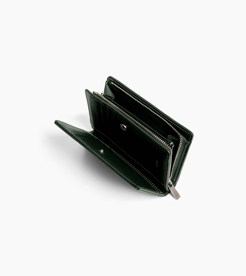 Portefeuille moyen modèle Marguerite en cuir grainé