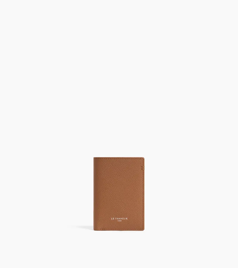 Petit porte cartes Lucien en cuir grainé