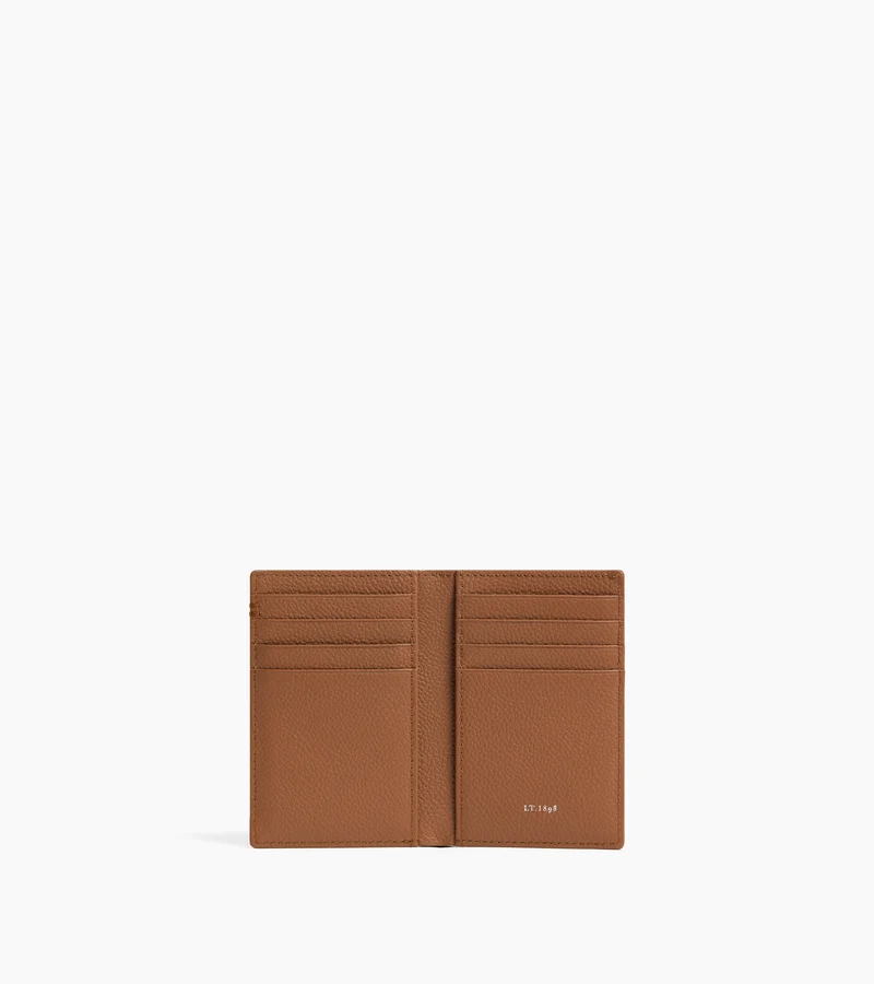 Petit porte cartes Lucien en cuir grainé
