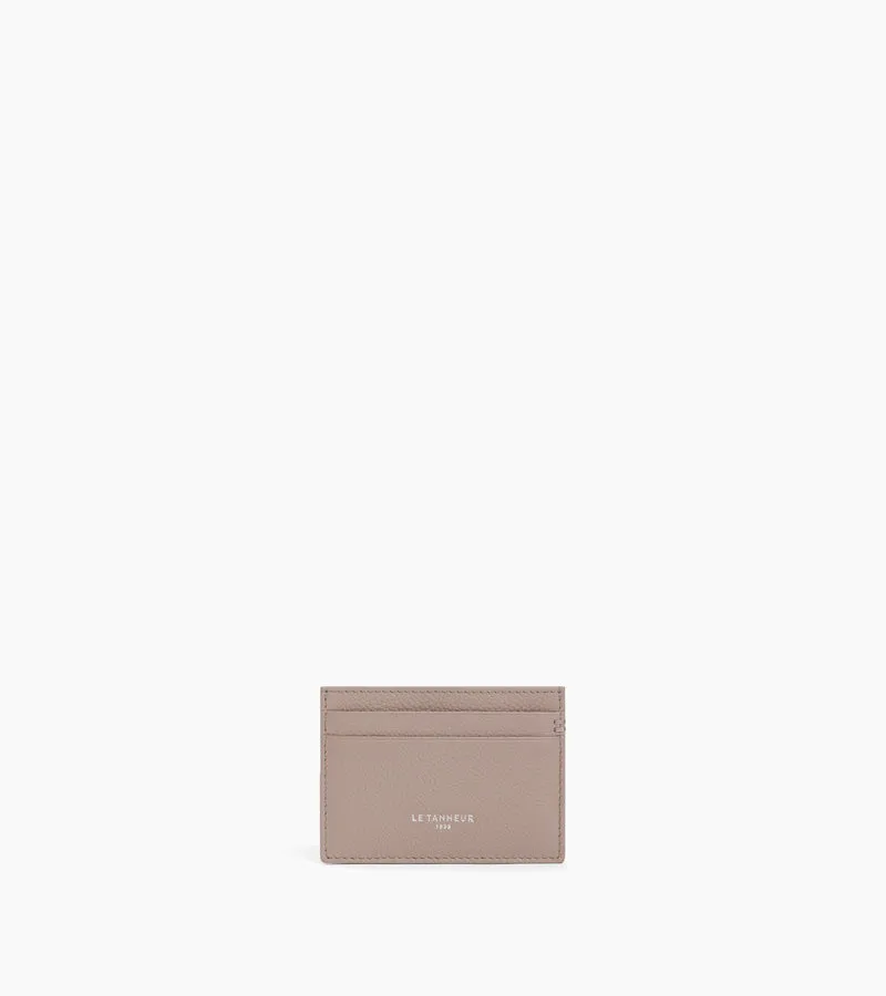 Porte cartes Lucien en cuir grainé
