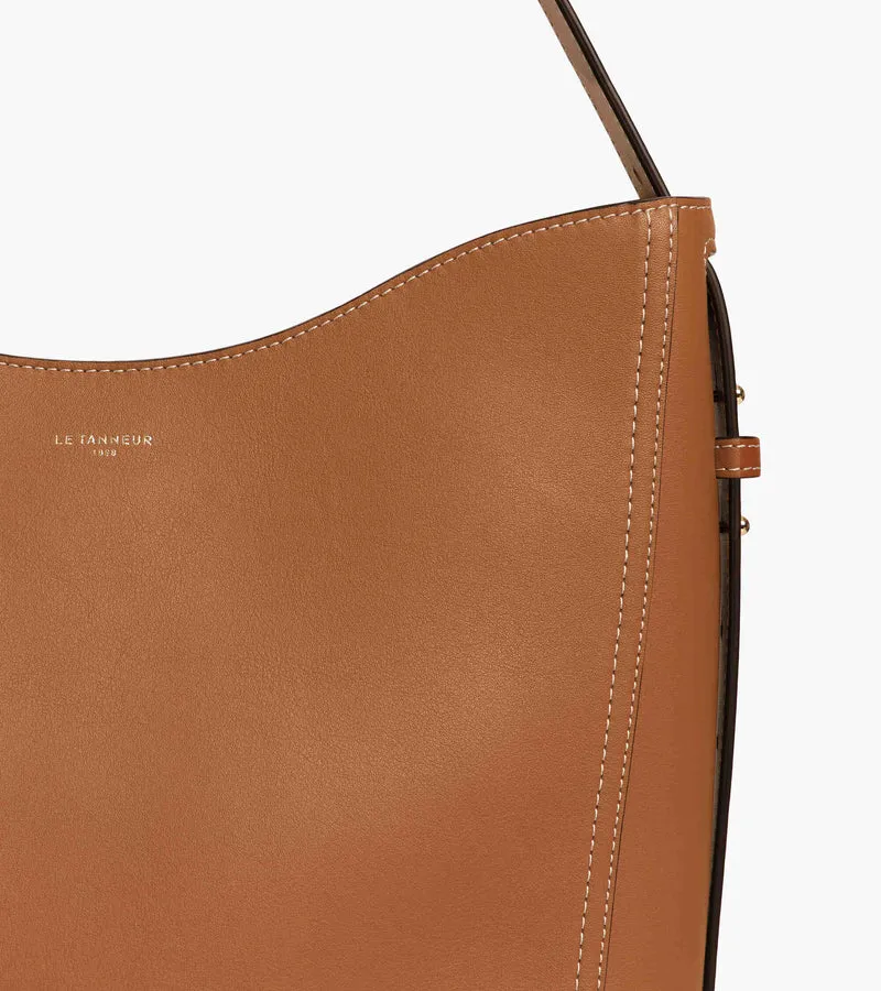 Sac hobo moyen modèle Céleste en cuir lisse