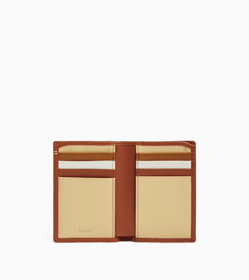 Porte cartes vertical Martin en cuir lisse