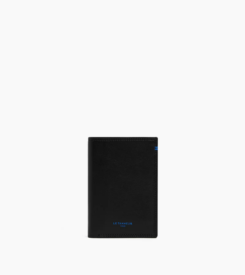 Porte cartes vertical Martin en cuir lisse