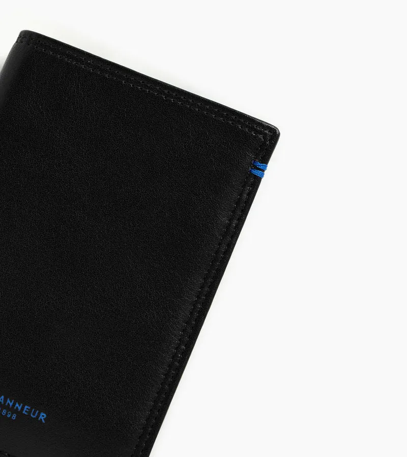 Porte cartes vertical Martin en cuir lisse