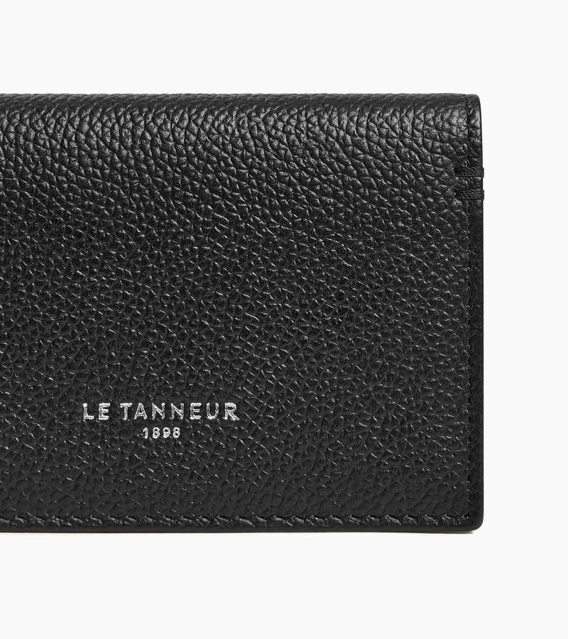 Porte cartes horizontal 2 volets Lucien en cuir grainé