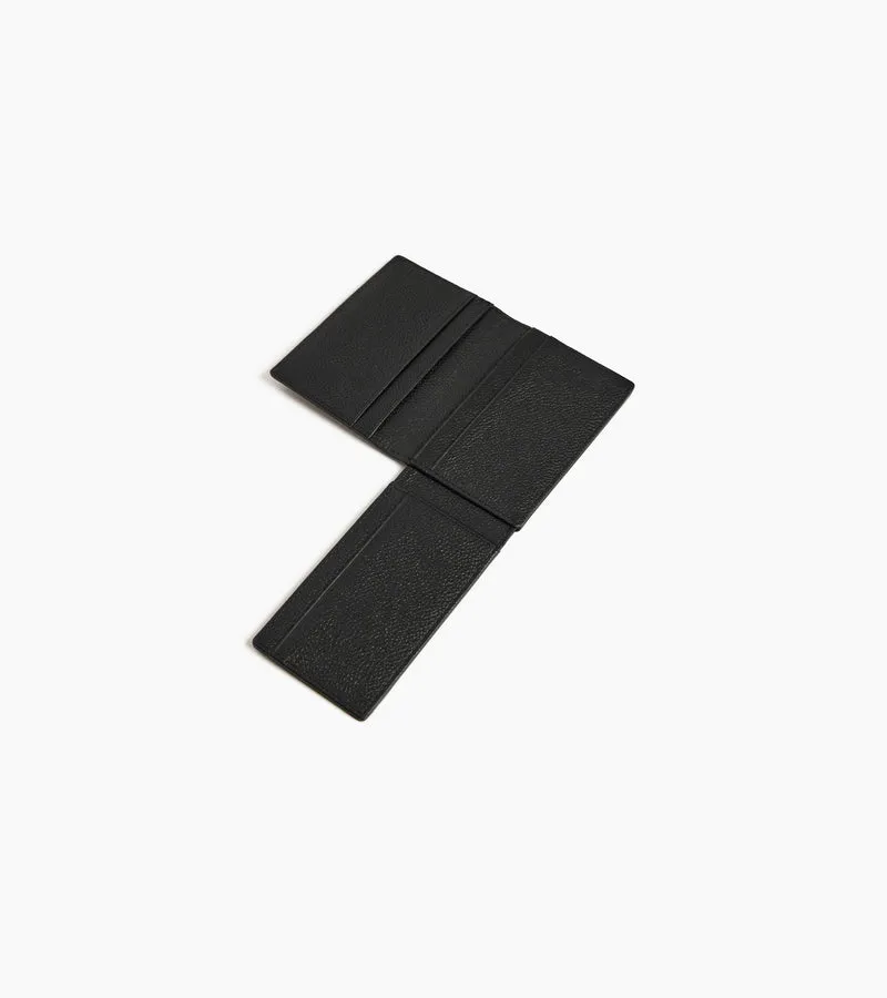 Porte cartes horizontal 2 volets Lucien en cuir grainé