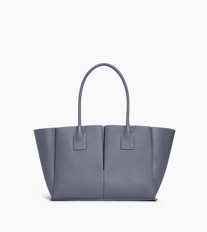 Grand sac cabas Elena en cuir grainé