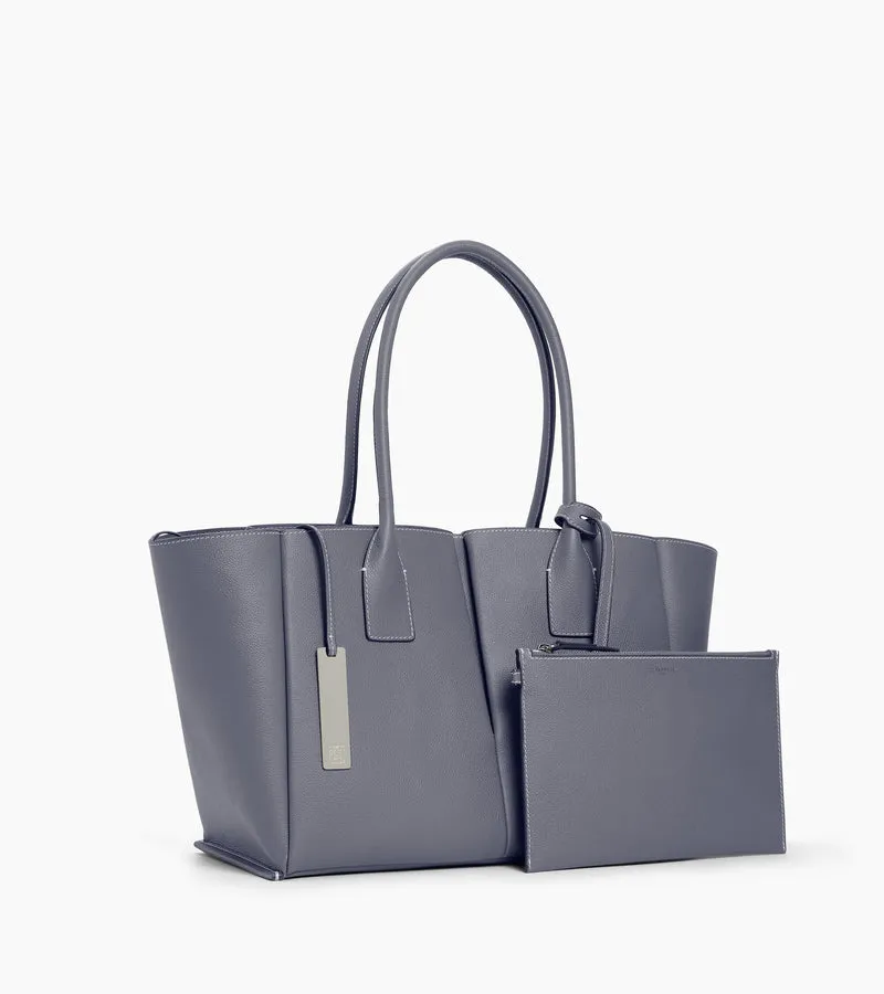 Grand sac cabas Elena en cuir grainé