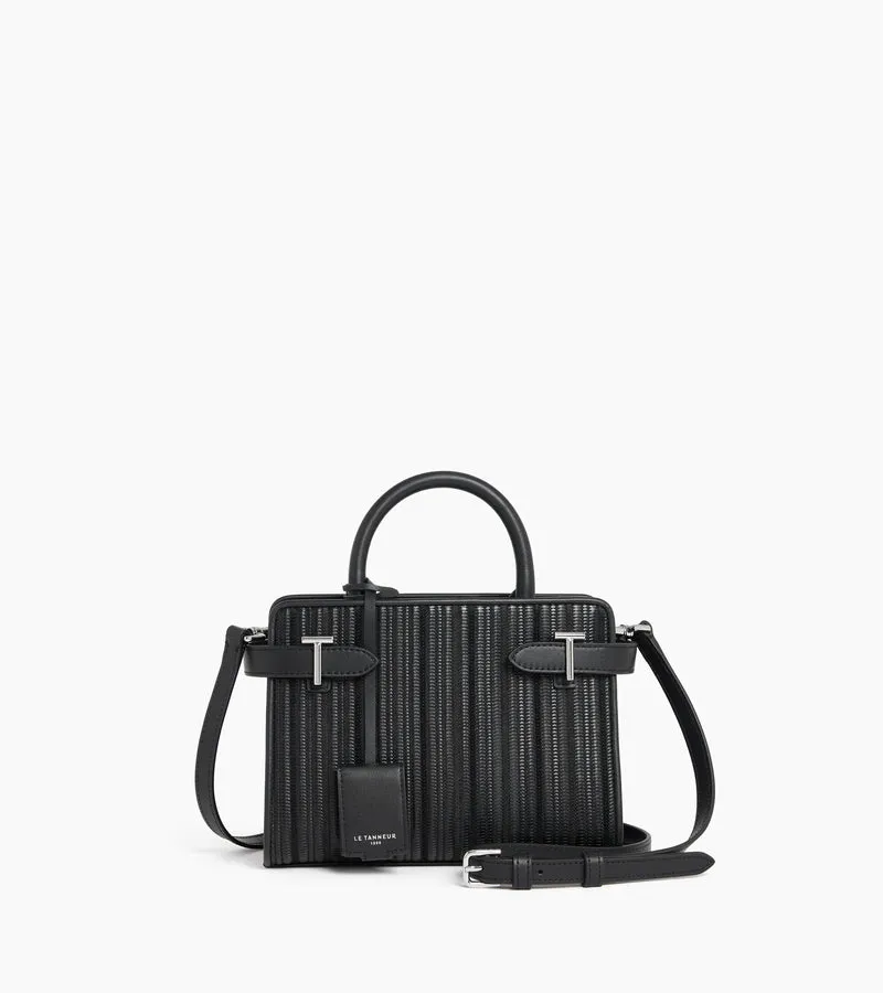 Petit sac à main Emilie en cuir tressé réemployé