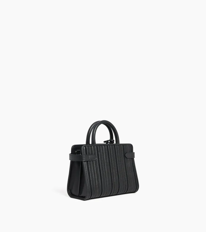 Petit sac à main Emilie en cuir tressé réemployé