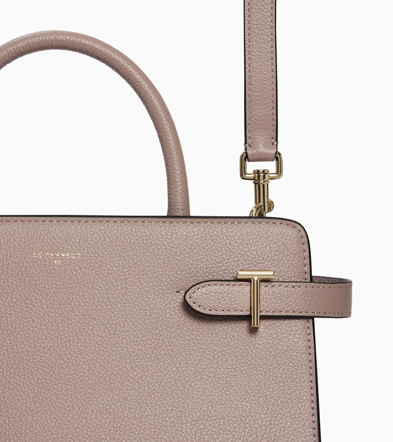 Sac à main moyen modèle Emilie en cuir grainé