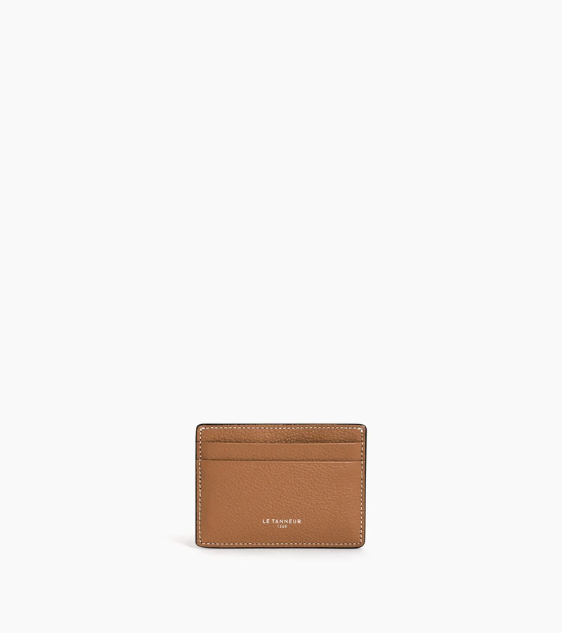 Porte cartes Emile en cuir grainé