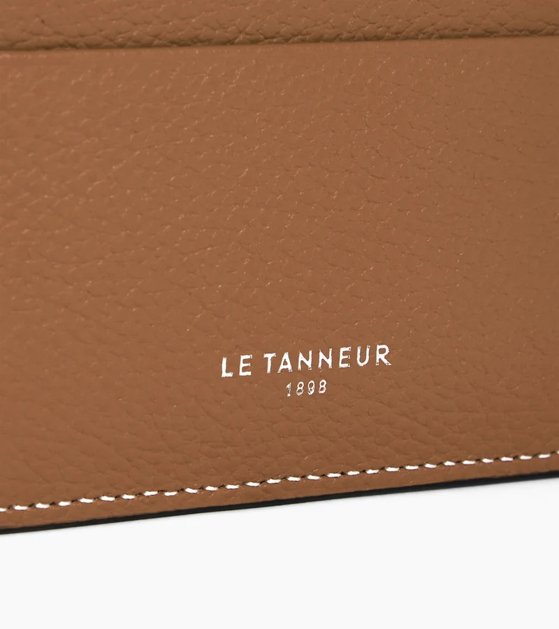 Porte cartes Emile en cuir grainé