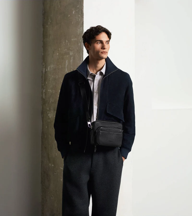 Petit sac bandoulière Marceau en cuir grainé