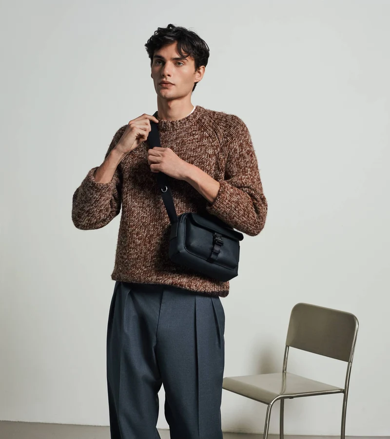 Petit sac bandoulière Maurice en toile enduite