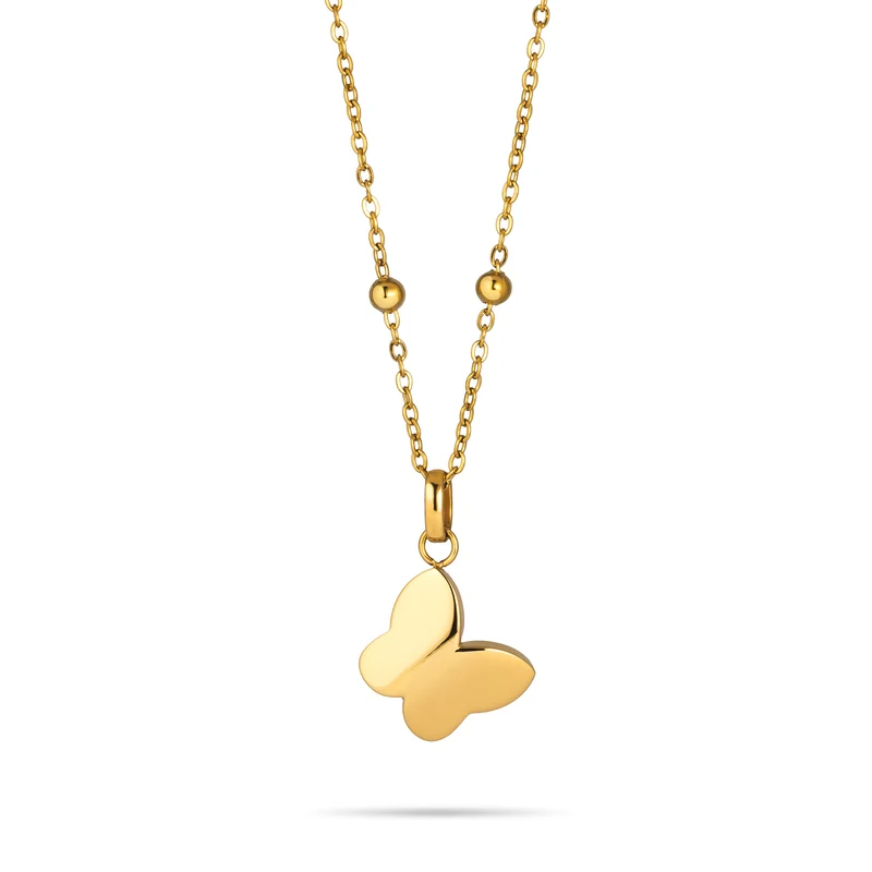 So Butterfly necklace gold