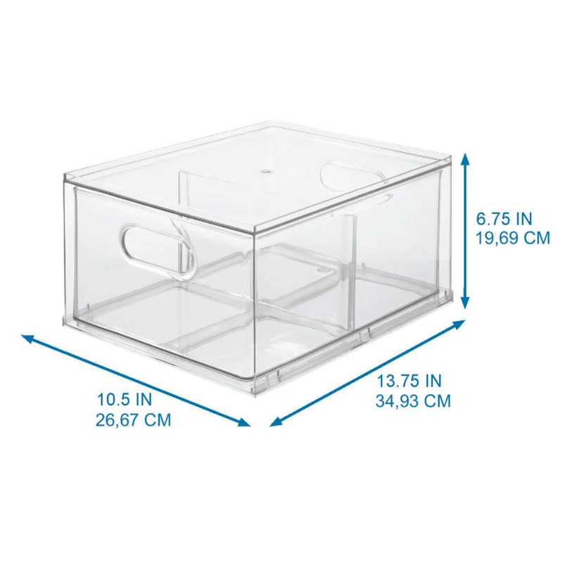 HOME EDIT - Aufbewahrungsbox Schublade KLAR - 35x26.7x19.7cm