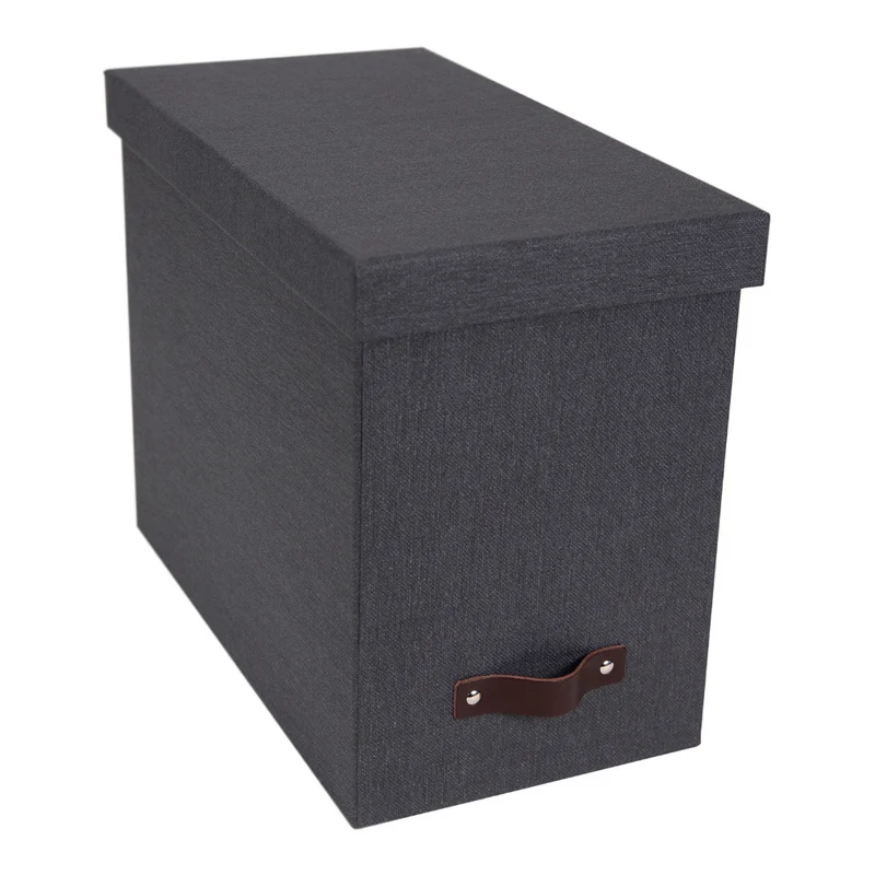 JOHAN Hängeregister-Box - Schwarz Canvas