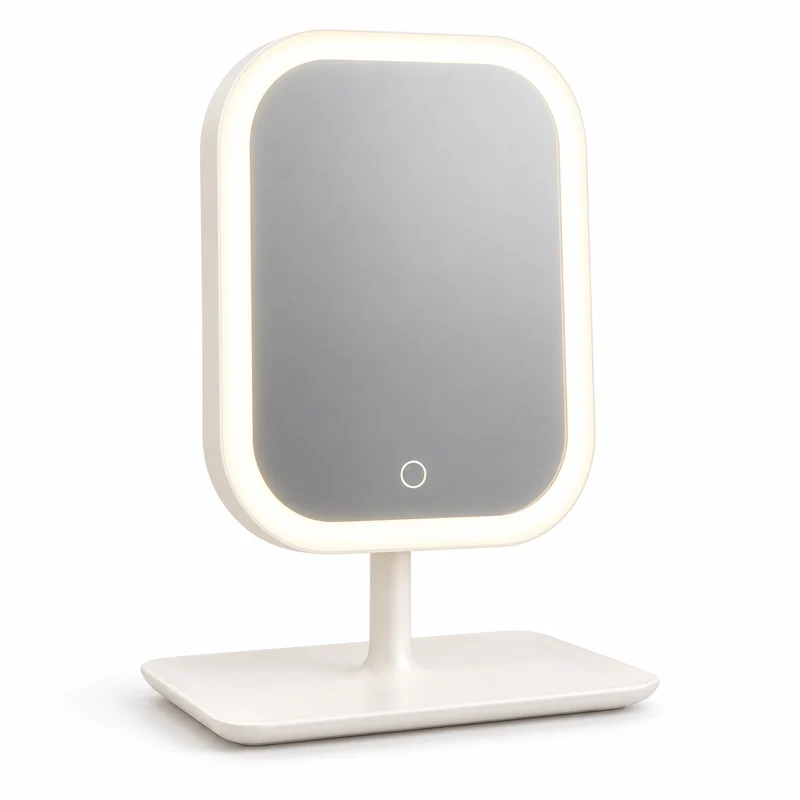 Kleiner Kosmetikspiegel mit LED-Beleuchtung