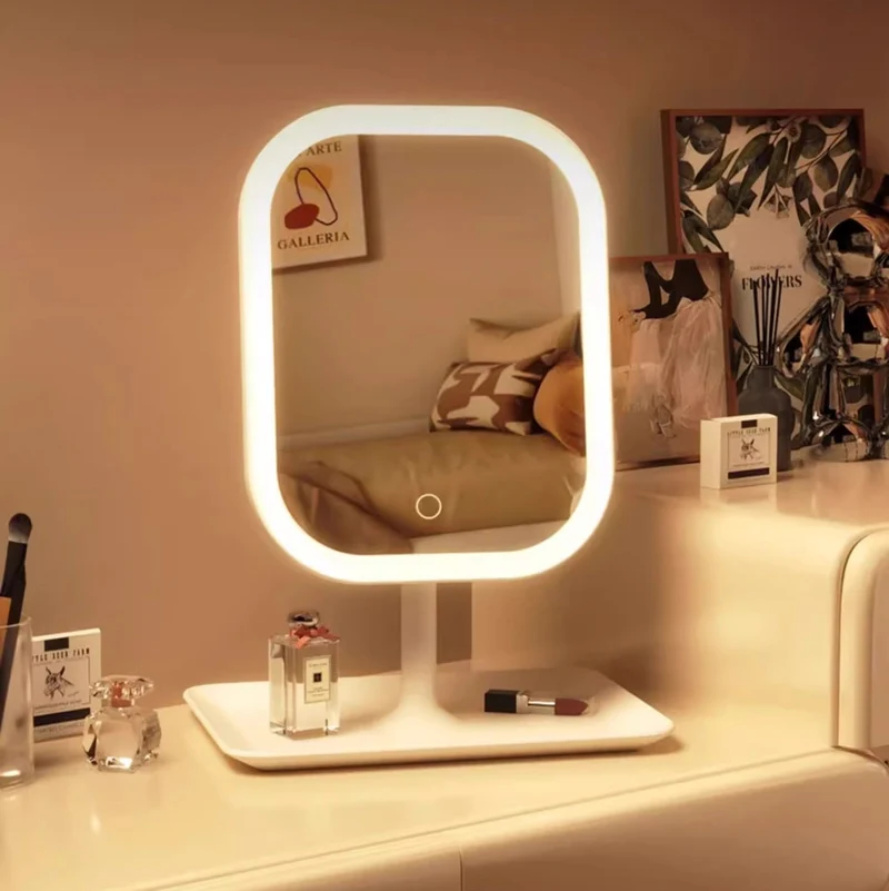 Kleiner Kosmetikspiegel mit LED-Beleuchtung