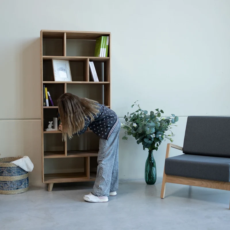 Massivholz-Bücherregal SWEDEN 1 | NordicStory