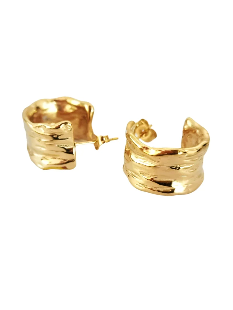 Chunky Hammered Ohrringe