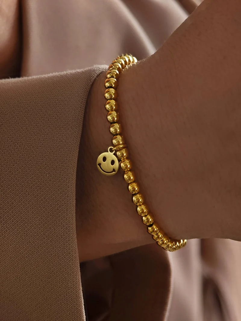Smiley Perlenarmband