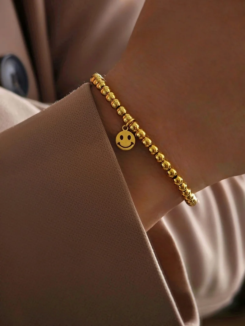 Smiley Perlenarmband