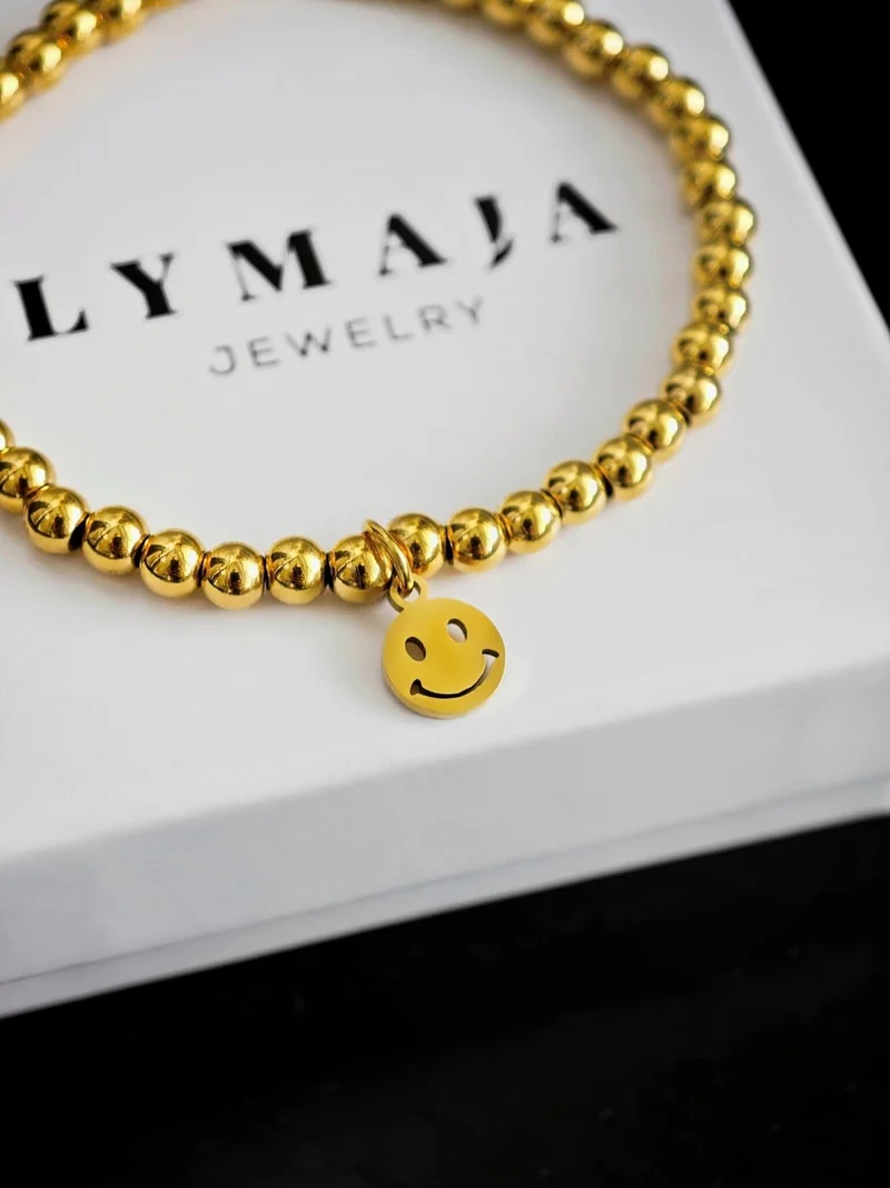 Smiley Perlenarmband