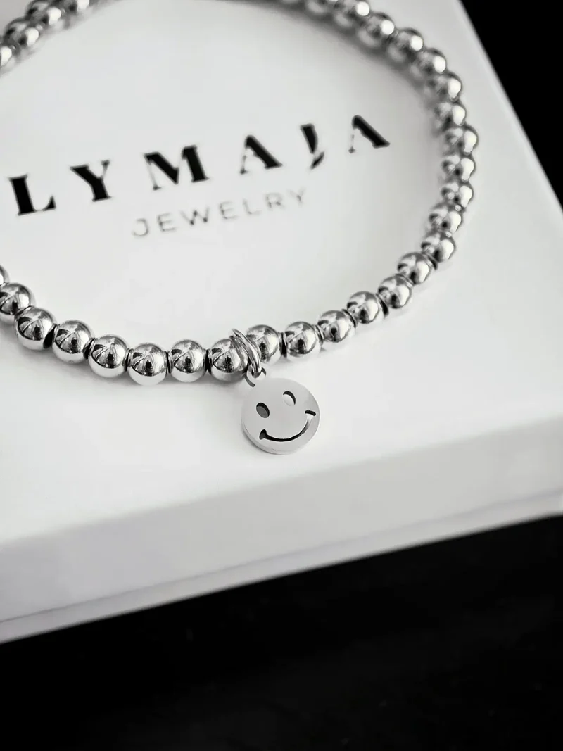 Smiley Perlenarmband