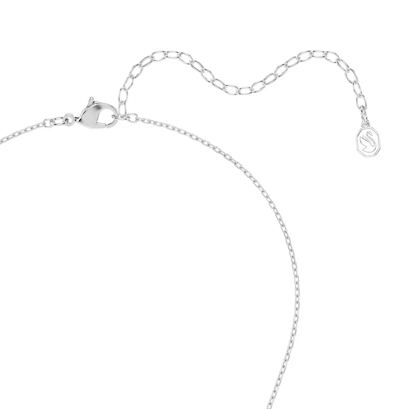 Swarovski Mesmera Glam Halskette in Silberoptik mit kreisförmigem Anhänger 5759837