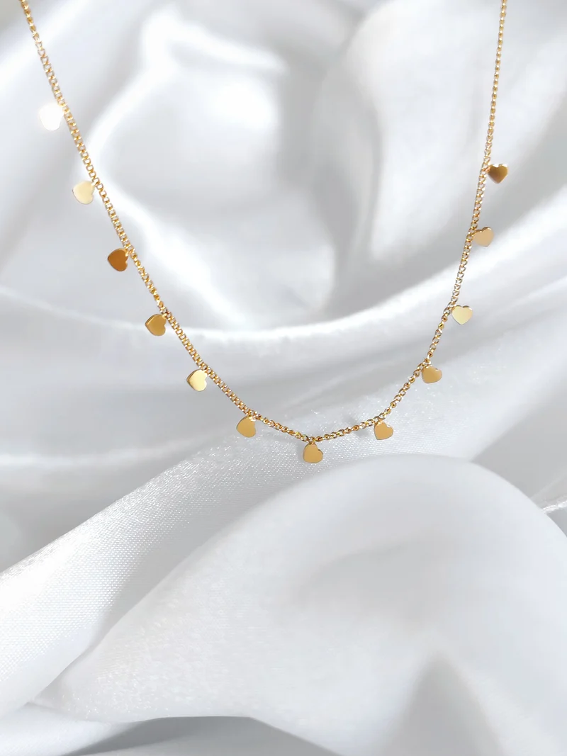 Mini Heart Choker Halskette