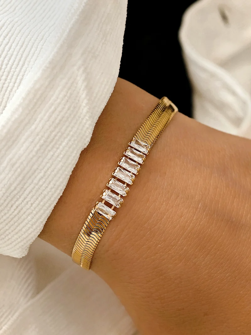 Schlangen Zirkon Armkette
