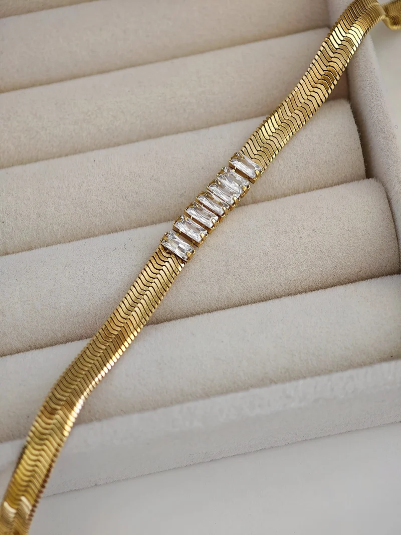 Schlangen Zirkon Armkette