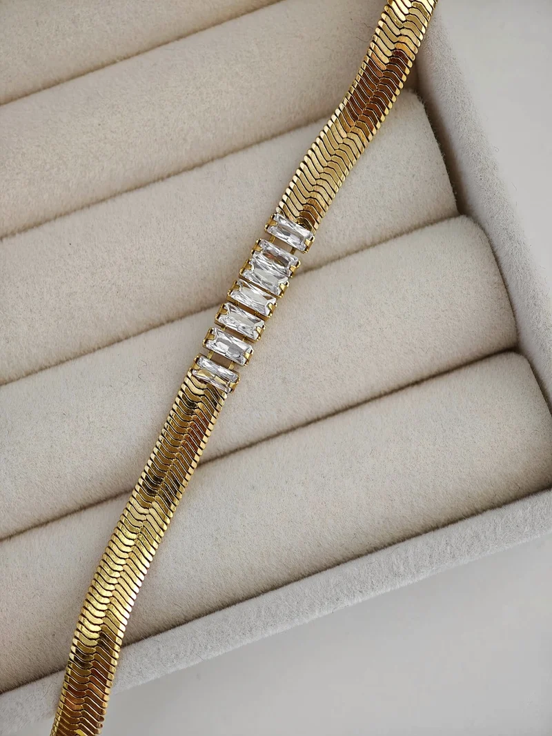 Schlangen Zirkon Armkette