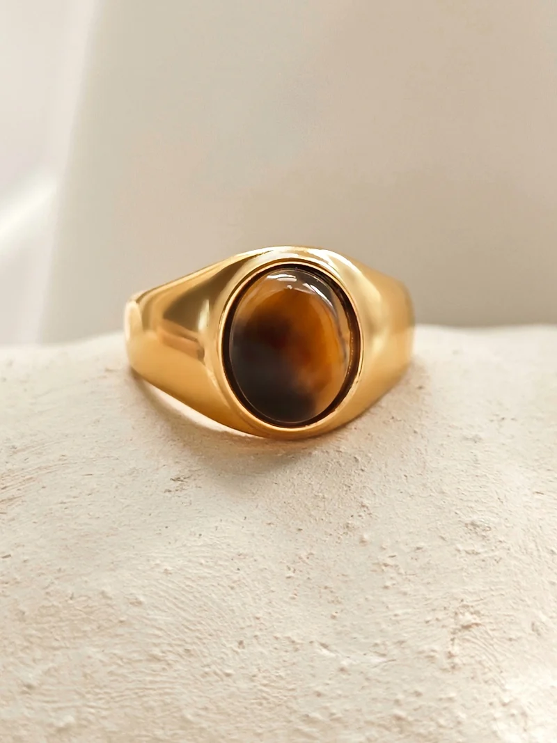 Tiger Augen Ring