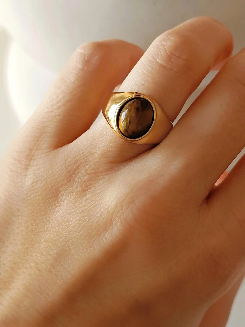 Tiger Augen Ring