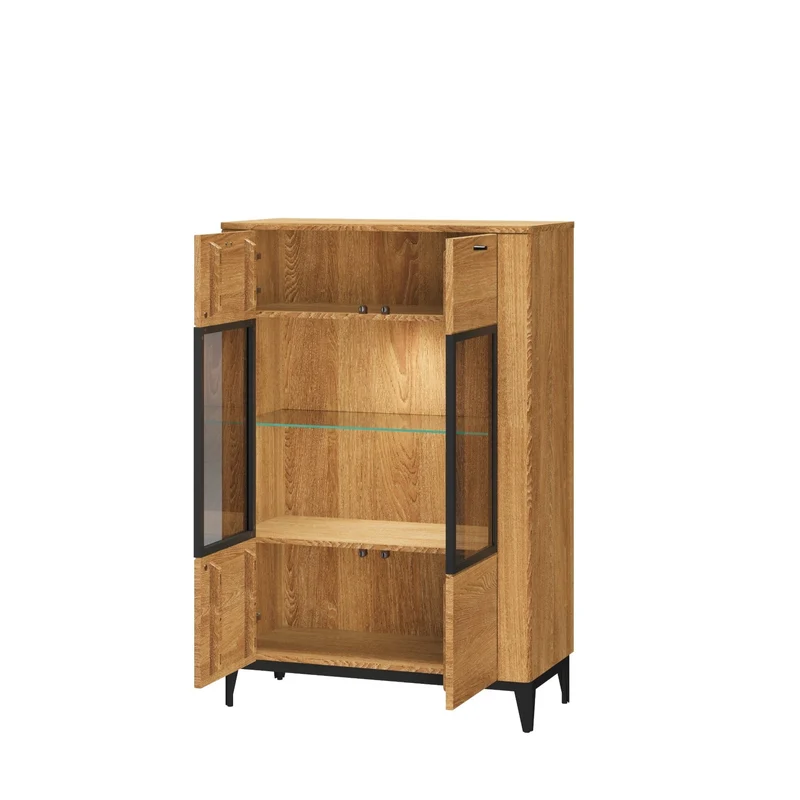 Vitrine aus Eichenholz OPORTO 15 | LoftStory